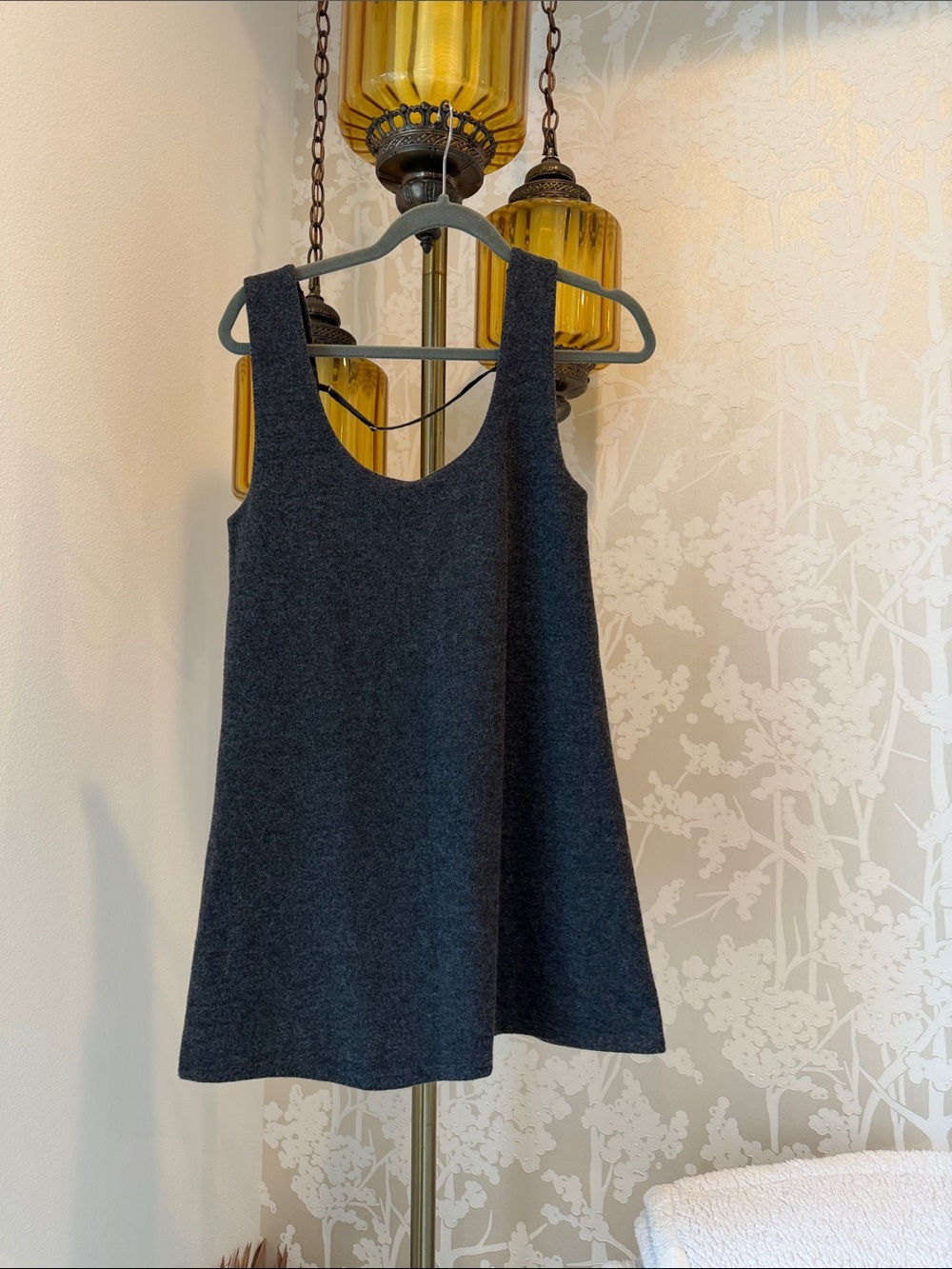 Zara Charcoal Gray Mini Dress